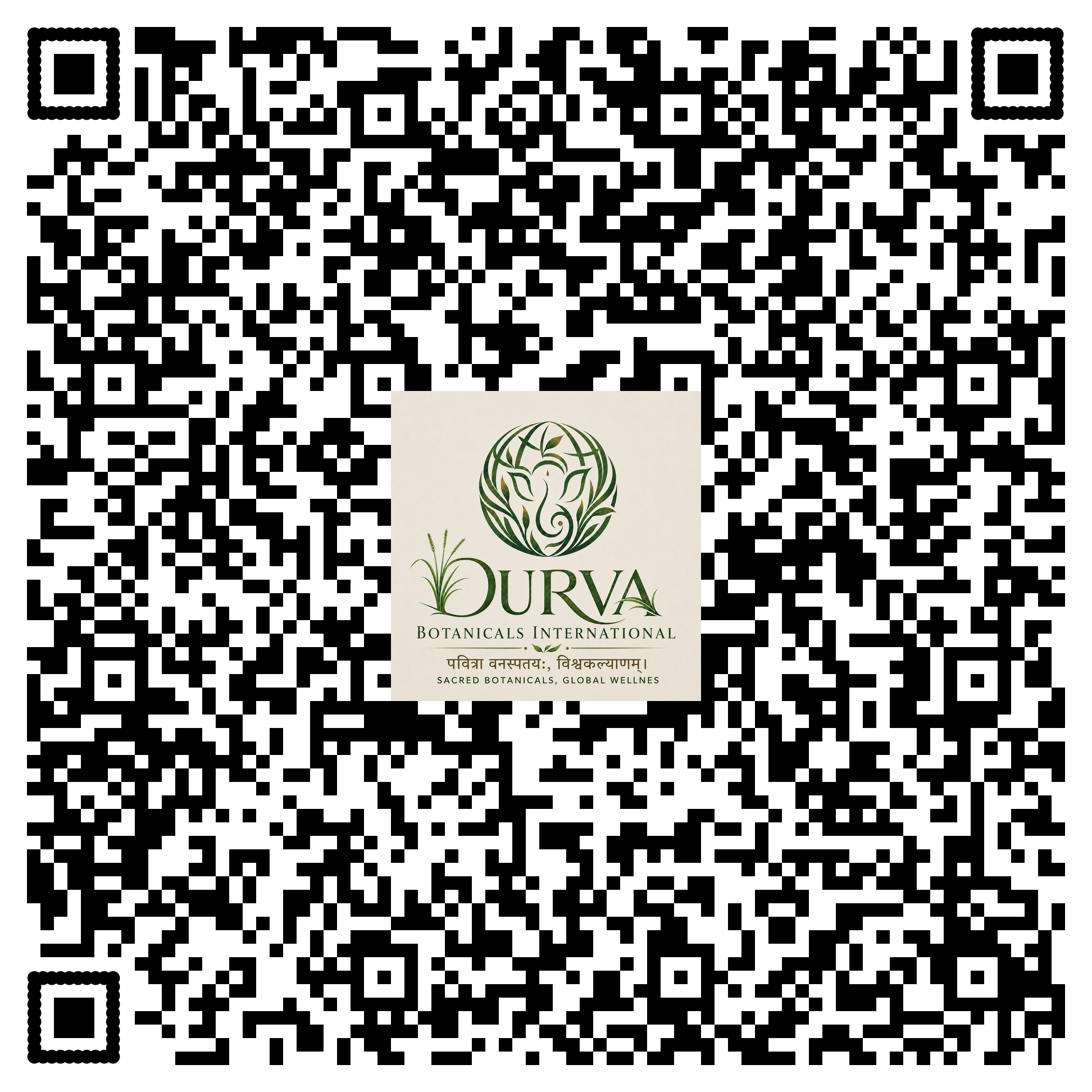 Durva Botanicals International contact details QR code